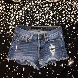Denim shorts
